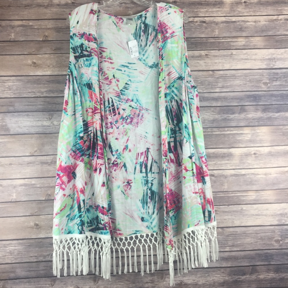 Christopher & Banks Kimono SZ XL NWT